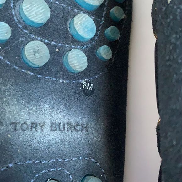 🌷❤️🌷Tory Burch driving moccasins navy blue suede 7,5US - Picture 8 of 9